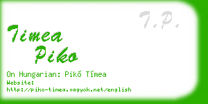 timea piko business card
